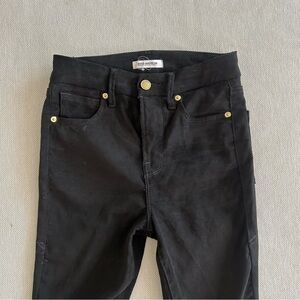 Good American Good Legs Faux Suede Pants Black size 00/24